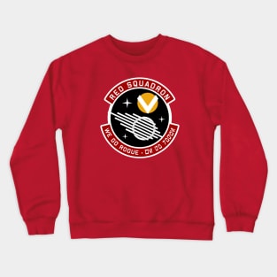 Red Squadron Patch Crewneck Sweatshirt